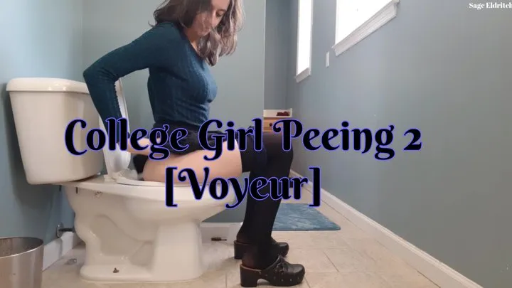 College Girl Sage Eldritch Peeing #2 [Voyeur]