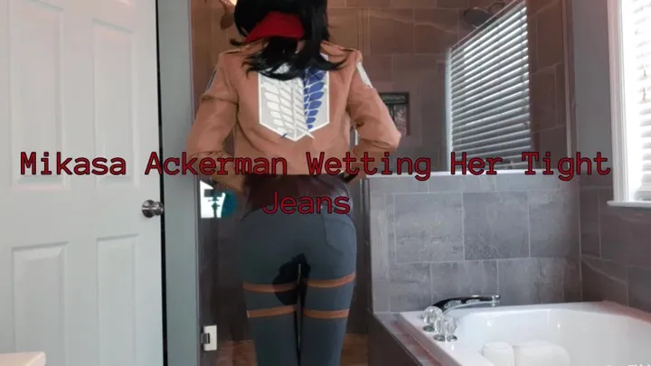 Mikasa Ackerman Wetting Her Tight Jeans