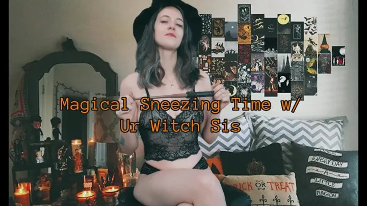 Magical Sneezing Time with Ur Witch Step-Sis