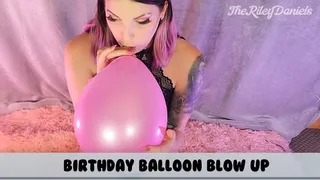 Birthday Balloon Blow Up