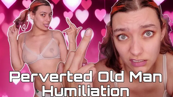 Pervy Old Man Humiliation with Pigtails