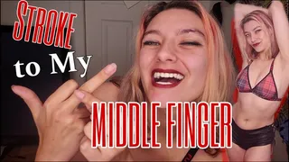 Jerk Off For My Middle Finger Cum Countdown Humiliation