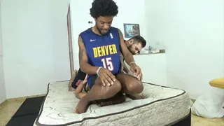 TWO BIG BASKETBALL PLAYERS FUCKING THE BITCH WITH POWERFULL FACE SITTING DOUBLE - BY DANIEL SANTIAGO AND JHONI - CLIP 2