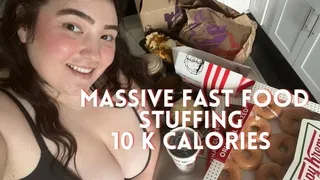 MY BIGGEST STUFFING YET! I'm Going to BURST! *KFC, Krispy Kreme