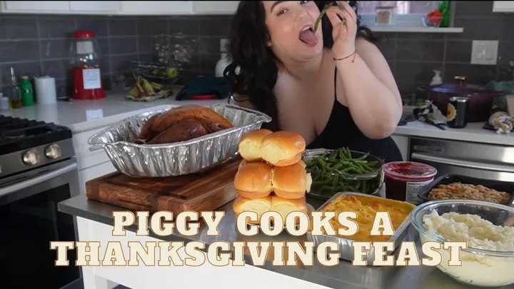 Piggy Cooks A Feast * Thanksgiving Cooking Vlog