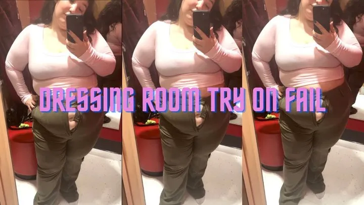 Dressing room try-on FAIL!