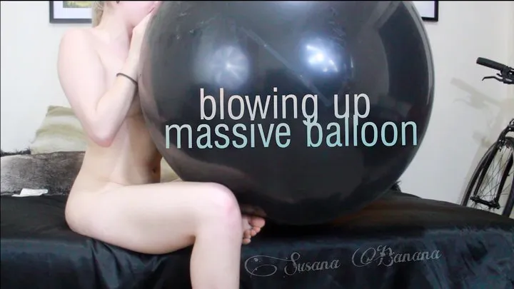 Blowing up a massive balloon