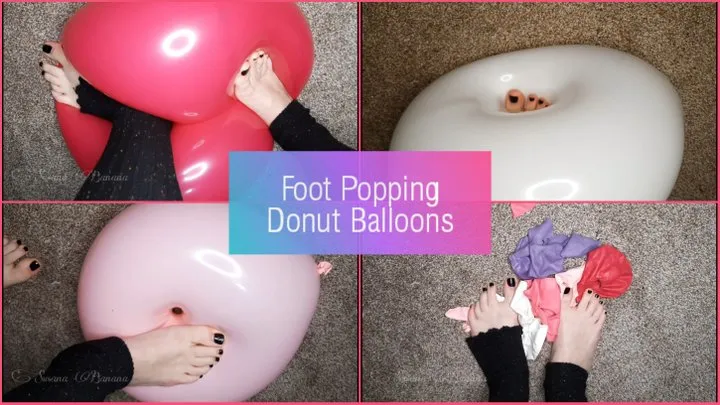 Foot Popping Donut Balloons