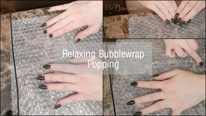 Relaxing bubble wrap popping