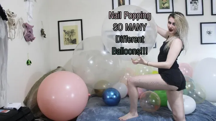 Nail Popping SO MANY Different Balloons!