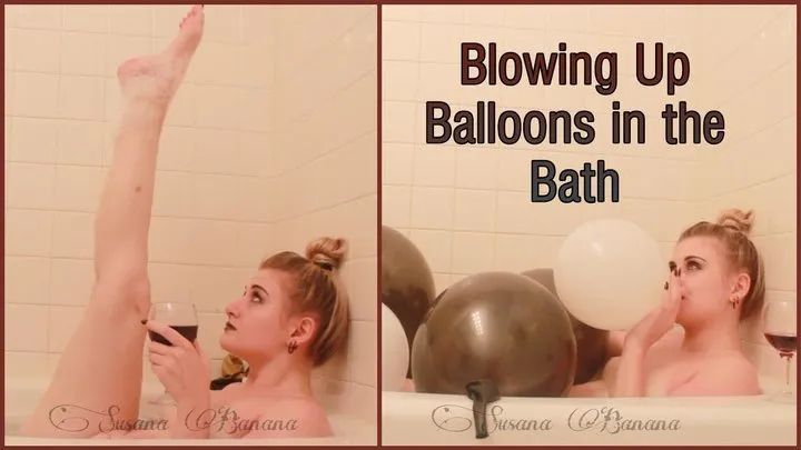 Blowing Up Balloons in Bath