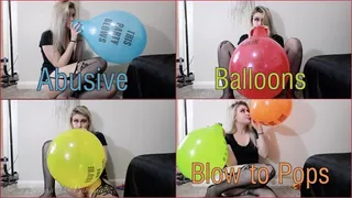 Balloons Blow to Pops