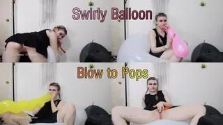 Swirly Balloon Blow to Pops