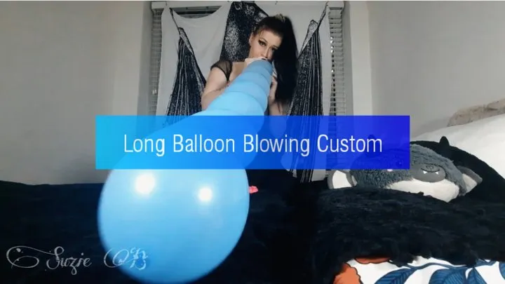 Long Balloon Blowing Custom