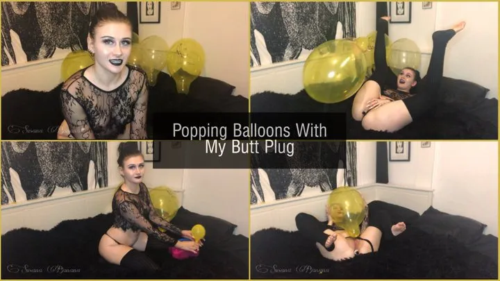 Popping Balloons with my Butt Plug