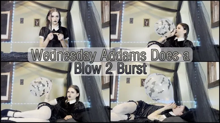 Wednesday Addams does a Blow 2 Burst