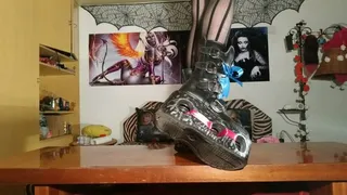 Walking in my ultra platform boots - Beth Kinky
