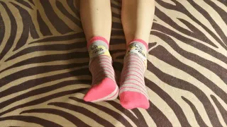 Wearing my new unicorn socks cam 2 - Beth Kinky