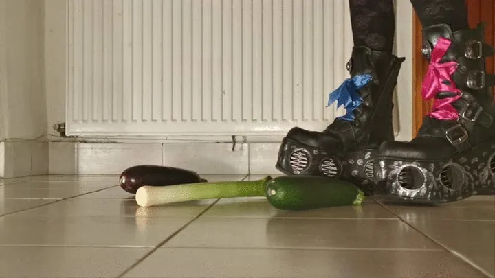 Chopping vegetables for my jerk boss dinner with boots LOW RES - cam 2 - Beth Kinky