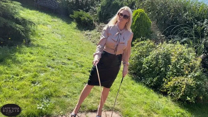 Outdoor Caning!  Let Your Screams be Carried on the Wind!