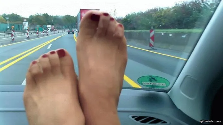 Nylon Feet on the Highway