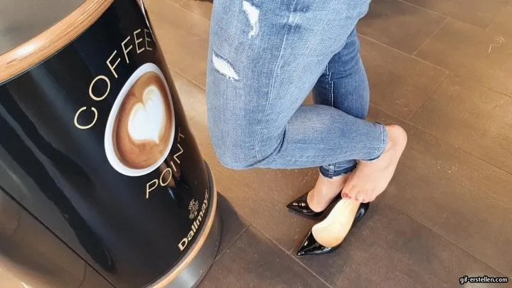 Fuel stop in Louboutin High Heels