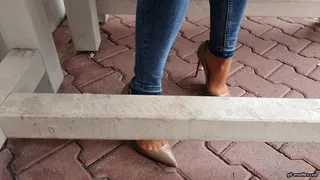 shoeplay and shoe theft at breakfast under the table