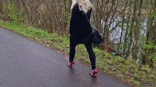 my shoe gets kicked in the river