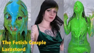 Larzstord Totally Slimed and Pied by The Fetish Couple