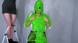 Sissy Trans Girl Nicole Soaked With Green Slime by Lilin