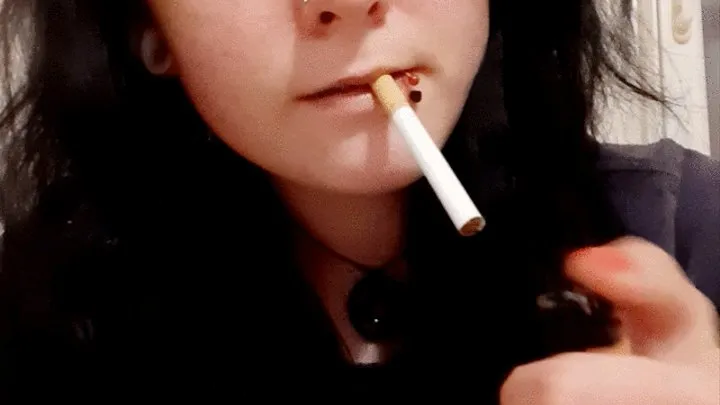 tired enjoying my cig