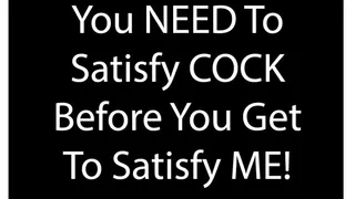 You Need To Satisfy COCK Before You Get To Satisfy Me! Bi Encouragement Erotic Audio