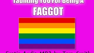 Taunting You For Being A FAGGOT! Erotic Audio Gay Humiliation Tease