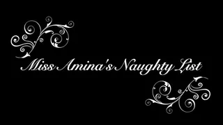 Miss Amina's Naughty List - Xmas Series Part 1