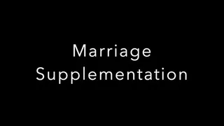 Marriage Supplementation (Strap-On Training)