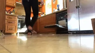 Dirty Feet yoga leggings floor cam worship