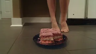 Bare Feet Crushing Cake