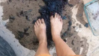 Wet and Messy POV Jello Squishing With Feet