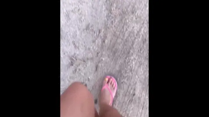 Dirty feet in the desert