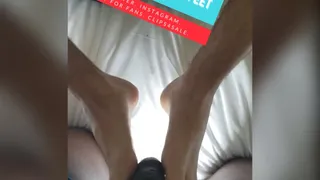 Casey Cooper Gives a Footjob! Part I (Close Angle) - Gay Foot Fetish, Male Feet