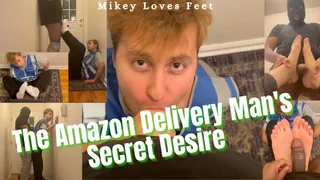 Amazon Delivery Dude Delivers My Package and Decides to Also Deliver a Handjob, Blowjob and Footjob!