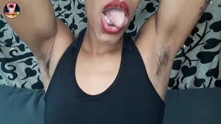 Armpit licking