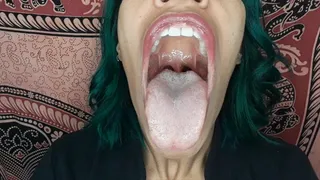Moaning with my mouth open Mouth fetish love