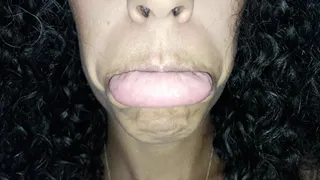 Lip sniffing after sucking cock