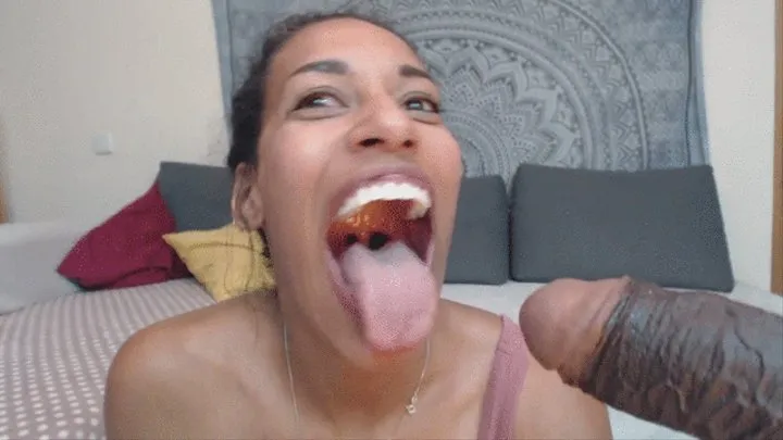seducing a BBC with my tongue and mouth
