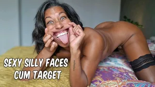 Sexy Silly Faces cum target