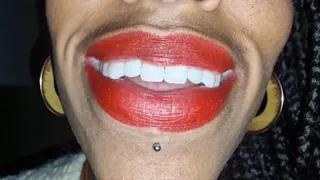 Mouth tour red lips