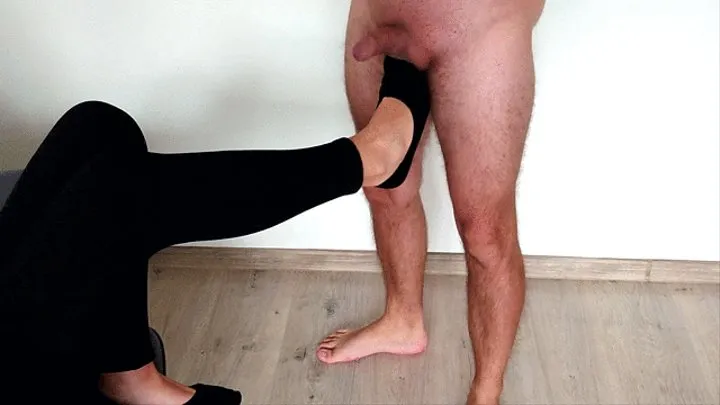 Hard Ballbusting in Ped Socks!