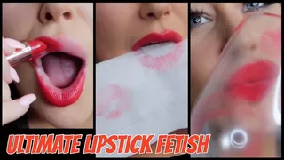 Lipstick Application Blotting Fetish