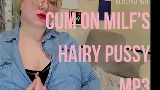 Cum on Step-Mommy's Hairy Pussy | Audio Only!